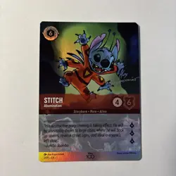 Disney Lorcana 100 Stitch Abomination Alternate Art Promo 21/P1 Holofoil Lilo - Image 1