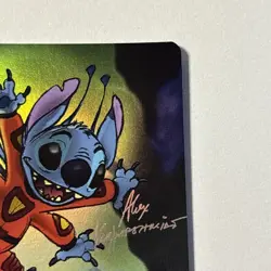 Disney Lorcana 100 Stitch Abomination Alternate Art Promo 21/P1 Holofoil Lilo - Image 3
