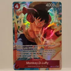 Bandai One Piece Monkey D. Luffy OP12-015 SR Legacy of the Master Holo Card - Image 1