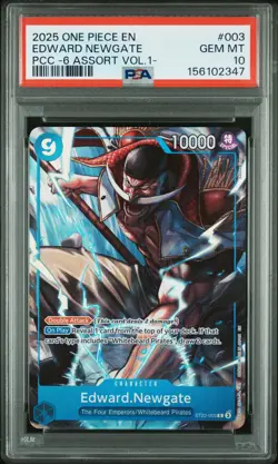 2025 ONE PIECE PREMIUM CARD COLLECTION 6 ASSORT VOL.1- EDWARD NEWGATE PSA 10 - Image 1