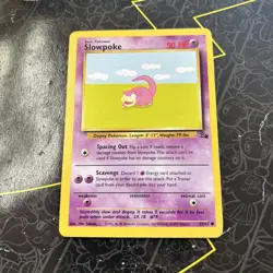 SLOWPOKE Fossil 55/62 Unlimited WOTC Pokemon Card D63 - Image 1