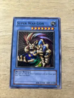 1996 YuGiOh Trading Card Super War Lion ATK/2300 Yu-Gi-Oh - Image 1