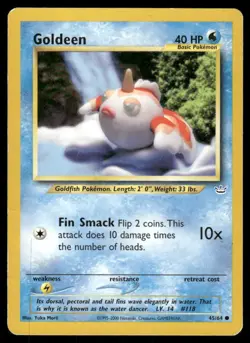 Pokemon Cards Goldeen 45/64 Neo Revelation Common MP - Image 1