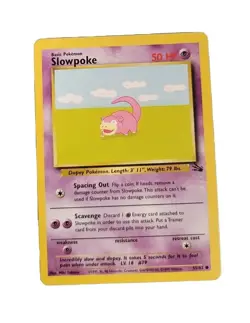 Slowpoke Fossil Set #55/62 Pokemon Cards 1999 WOTC TCG First GENERATION Pokemon - Image 1