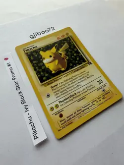 Pokemon IVY Pikachu Black Star 1 - League Promo Exclusive WotC - 1999 Card NM NP - Image 2