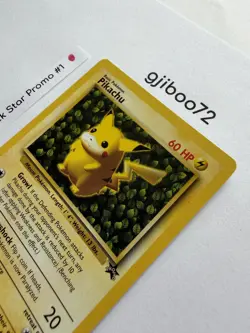 Pokemon IVY Pikachu Black Star 1 - League Promo Exclusive WotC - 1999 Card NM NP - Image 3