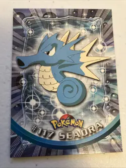 Seadra Pokemon 2000 Topps Card Blue Logo - Image 3