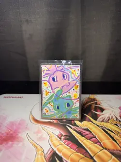 Custom hand painted MEW/SHINY MEW Pokemon Card - Image 2
