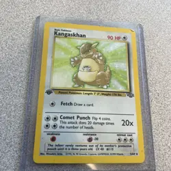 Kangaskhan VintagePokemon Card 5/64 - 1st Edition Jungle Holo FOIL Rare TCG WOTC - Image 1