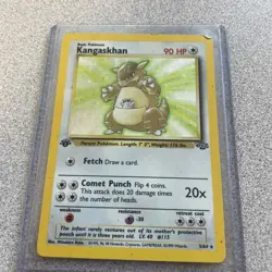 Kangaskhan VintagePokemon Card 5/64 - 1st Edition Jungle Holo FOIL Rare TCG WOTC - Image 3