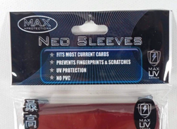 Max Protection Standard Card NEO Sleeves RED Design (50 Count) 7050LHRS - Image 3