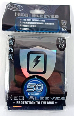Max Protection Standard Card NEO Sleeve BLACK Design (50 Count) 7050LHKS - Image 1
