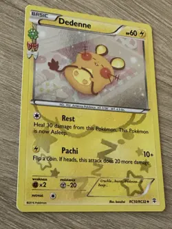 Pokemon TCG Dedenne Radiant Collection holo Card RC10/RC32 - Image 2