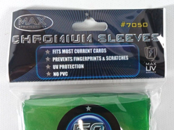 Max Protection Standard Card NEO Sleeves GREEN CHROM (50 Count) 7050LCSG - Image 3
