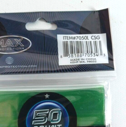 Max Protection Standard Card NEO Sleeves GREEN CHROM (50 Count) 7050LCSG - Image 4