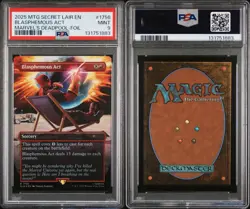 2025 MTG SECRET LAIR EN BLASPHEMOUS ACT MARVEL’S DEADPOOL-FOIL #1756 MINT PSA 9 - Image 3