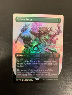 2024 MTG Bloomburrow Special Guest Sylvan Tutor Foil Special Guest Borderless - Image 1