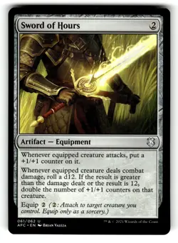 Sword of Hours 61 Commander: Adventures in the Forgotten Realms MTG NM - Image 1