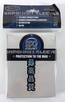 Max Protection Standard Card CHROMIUM Sleeves Design (50 Count) 7050LCSW - Image 1