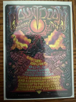MTG Mount Doom (Borderless Poster Foil) HIGH GRADE - Image 1