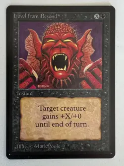 Magic the Gathering MTG Beta Howl from Beyond NM (Beta Bob) - Image 1