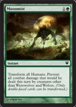 Moderate Play, English MTG Regular Moonmist Innistrad Magic the Gathering - Image 1