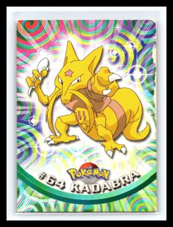 💥 KADABRA 1999 Topps Pokemon TV Non Holo Animation 1st Series Blue Logo # 64 - Image 1