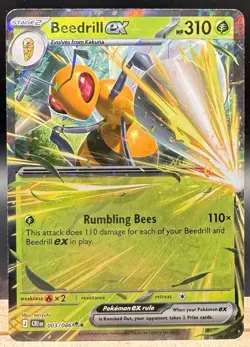 Beedrill ex 003/086 Double Rare Chaos Rising Pokemon TCG LP - Image 1