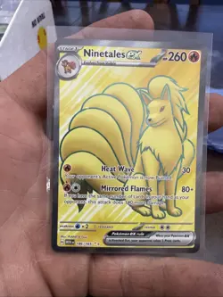 Ninetales ex 186/165 Pokemon TCG SV: Scarlet & Violet 151 NM - Image 1