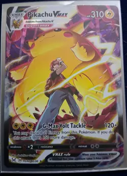 Pokemon TCG Pikachu VMAX SWSH062 Promo Holo 310 HP G-Max Volt Tackle - Image 1