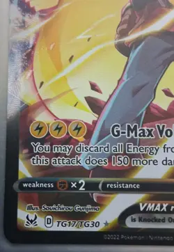 Pokemon TCG Pikachu VMAX SWSH062 Promo Holo 310 HP G-Max Volt Tackle - Image 5