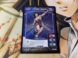 2017 PANINI Meta X DC Justice League R107-JL WONDER WOMAN HOLO Trading Card - Image 1