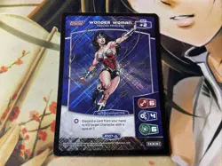 2017 PANINI Meta X DC Justice League R107-JL WONDER WOMAN HOLO Trading Card - Image 2