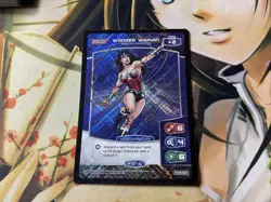 2017 PANINI Meta X DC Justice League R107-JL WONDER WOMAN HOLO Trading Card - Image 3