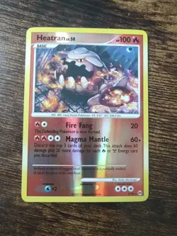 Heatran 3/99 Platinum Arceus Pokemon Reverse Holo Rare - Image 1