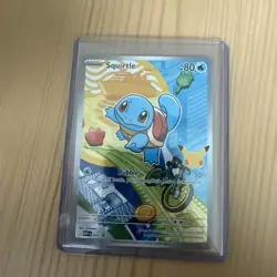Pokemon TCG Squirtle 039 MEP Full Art Holo EN 80HP Basic Card - Image 1