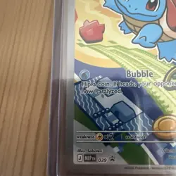 Pokemon TCG Squirtle 039 MEP Full Art Holo EN 80HP Basic Card - Image 5