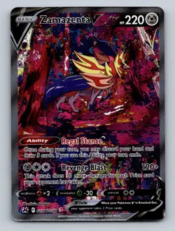 Pokemon TCG Zamazenta V Holo Ultra Rare SWSH: Crown Zenith: Galarian Gallery GG5 - Image 1