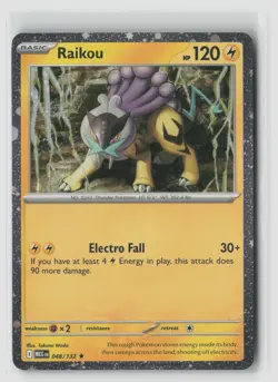 Raikou #048/132 Me01 Mega Evolution Promo Cosmos Holo Pokemon TCG NM - Image 1