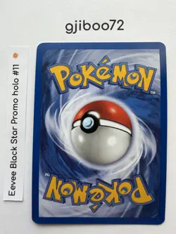 Pokemon - Eevee Black Star Promo 11 Holo - Rare - 1999-2000 WoTC - Never Played - Image 4