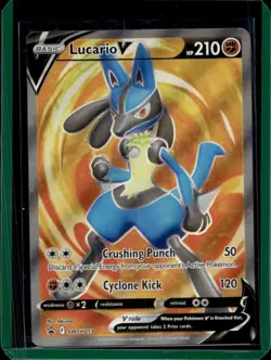 2019-2023 Pokemon SWSH Black Star Promos Lucario V #SWSH213 - Image 1