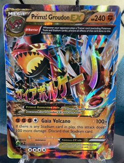 Pokemon TCG: Primal Groudon EX 86/160 (Omega) XY Primal Clash Holo - DAMAGED - Image 1