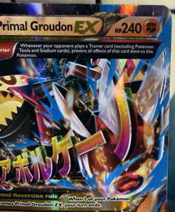 Pokemon TCG: Primal Groudon EX 86/160 (Omega) XY Primal Clash Holo - DAMAGED - Image 3
