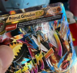 Pokemon TCG: Primal Groudon EX 86/160 (Omega) XY Primal Clash Holo - DAMAGED - Image 4