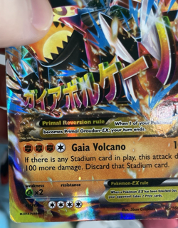 Pokemon TCG: Primal Groudon EX 86/160 (Omega) XY Primal Clash Holo - DAMAGED - Image 5