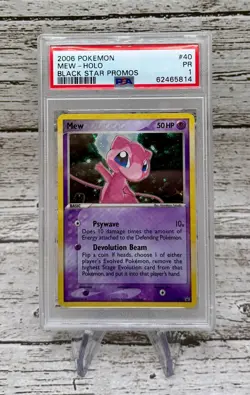 2006 Pokemon Mew Holo Black Star Promos #040 PSA 1 Poor - Image 1
