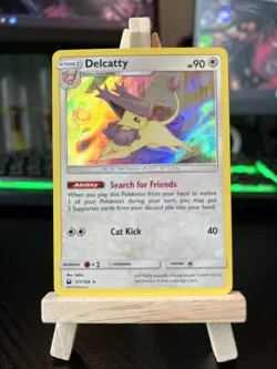 Pokemon TCG Delcatty 121/168 Holo Rare SM Celestial Storm 2018 - Image 1