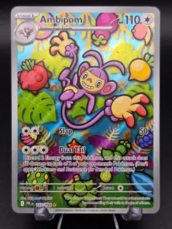 Pokemon TCG Ambipom 107/094 Phantasmal Flames Illustration Rare Holo Full Art NM - Image 1