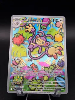 Pokemon TCG Ambipom 107/094 Phantasmal Flames Illustration Rare Holo Full Art NM - Image 2