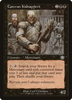 MTG Mercadian Masques --- CATERAN KIDNAPPERS --- Uncommon! NM! Magic Gathering! - Image 3